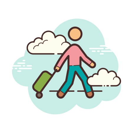Traveler icon in Cloud Style