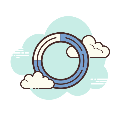 Loading Sign Icon In Cloud Style