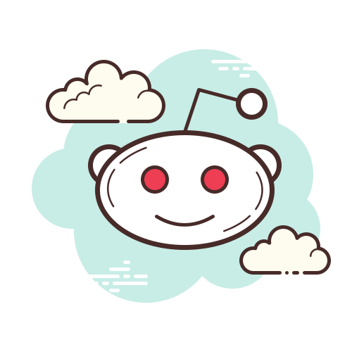 Reddit Icon In Cloud Style