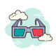 3d glasses icon