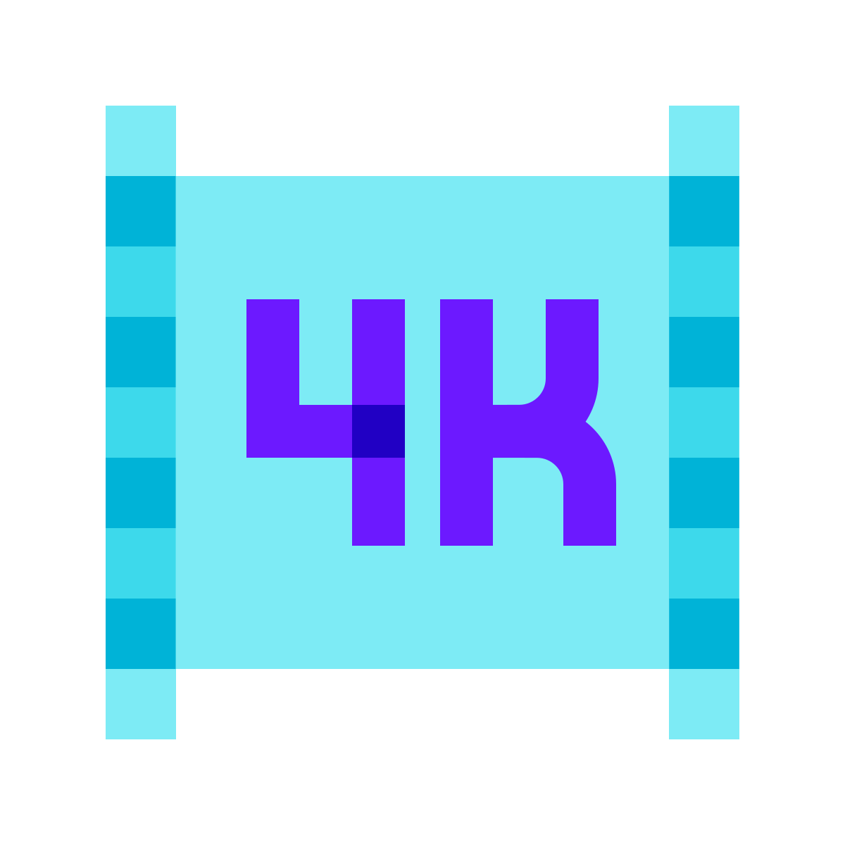 color glass style 4k icon