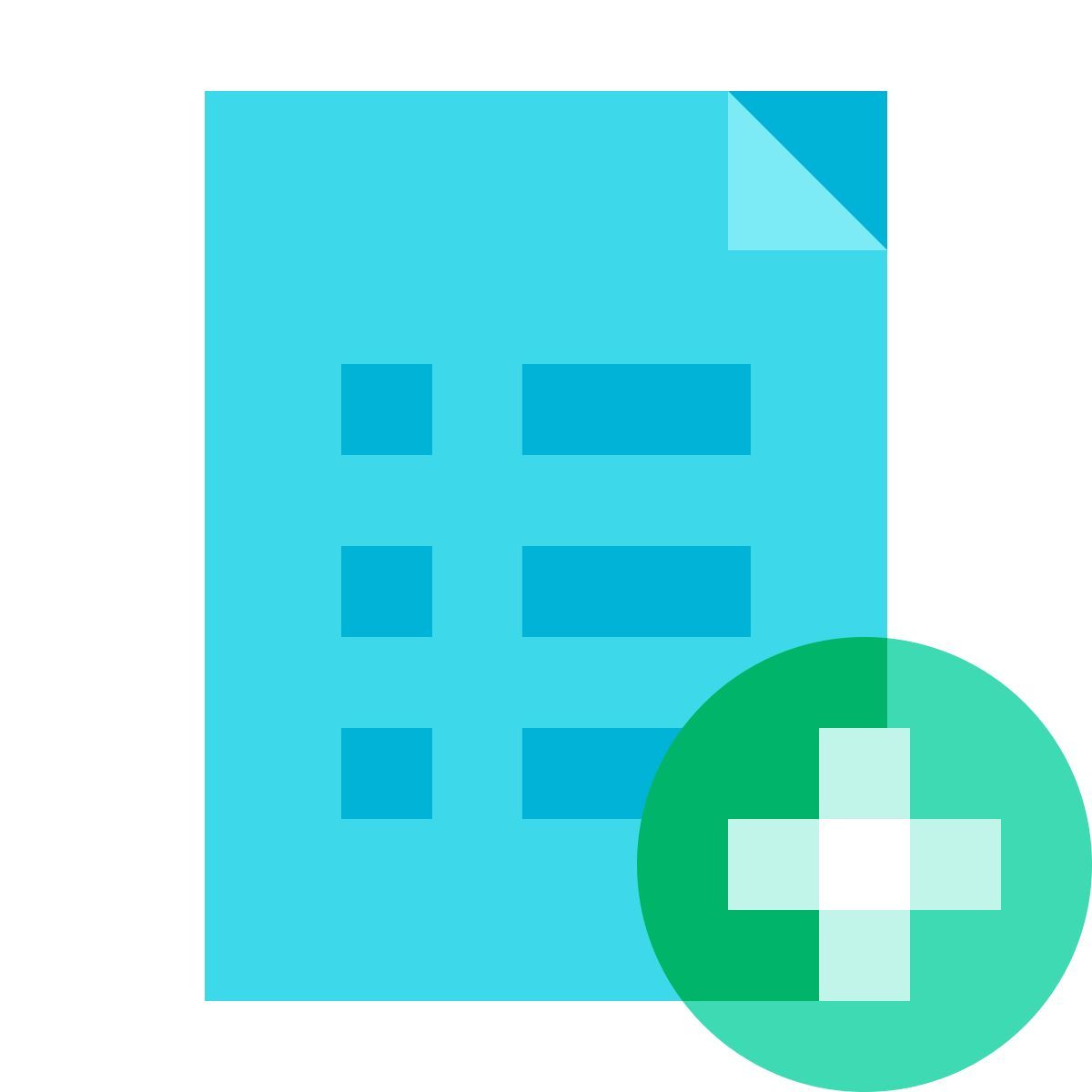 color glass style añadir lista icon