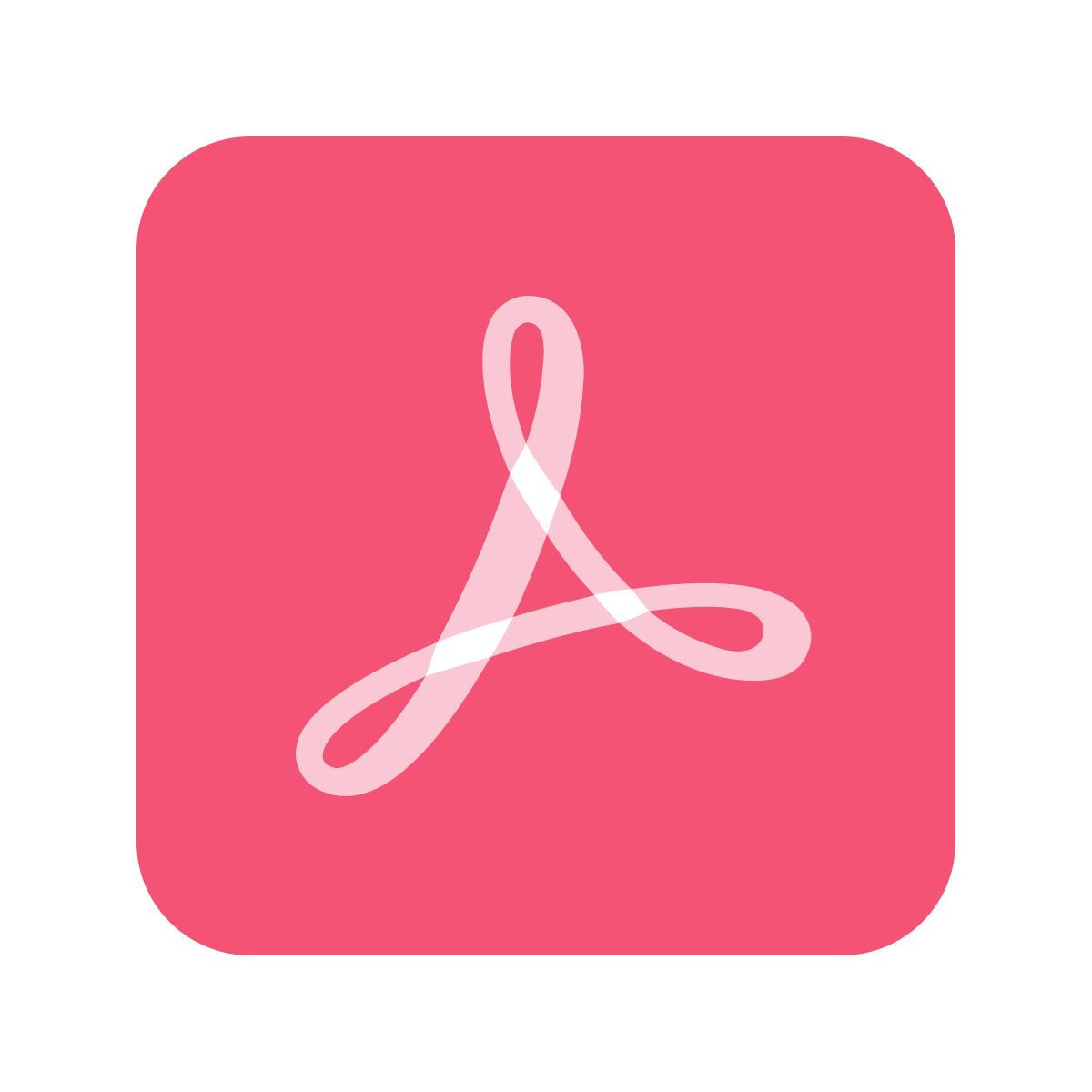 color glass style adobe acrobat icon