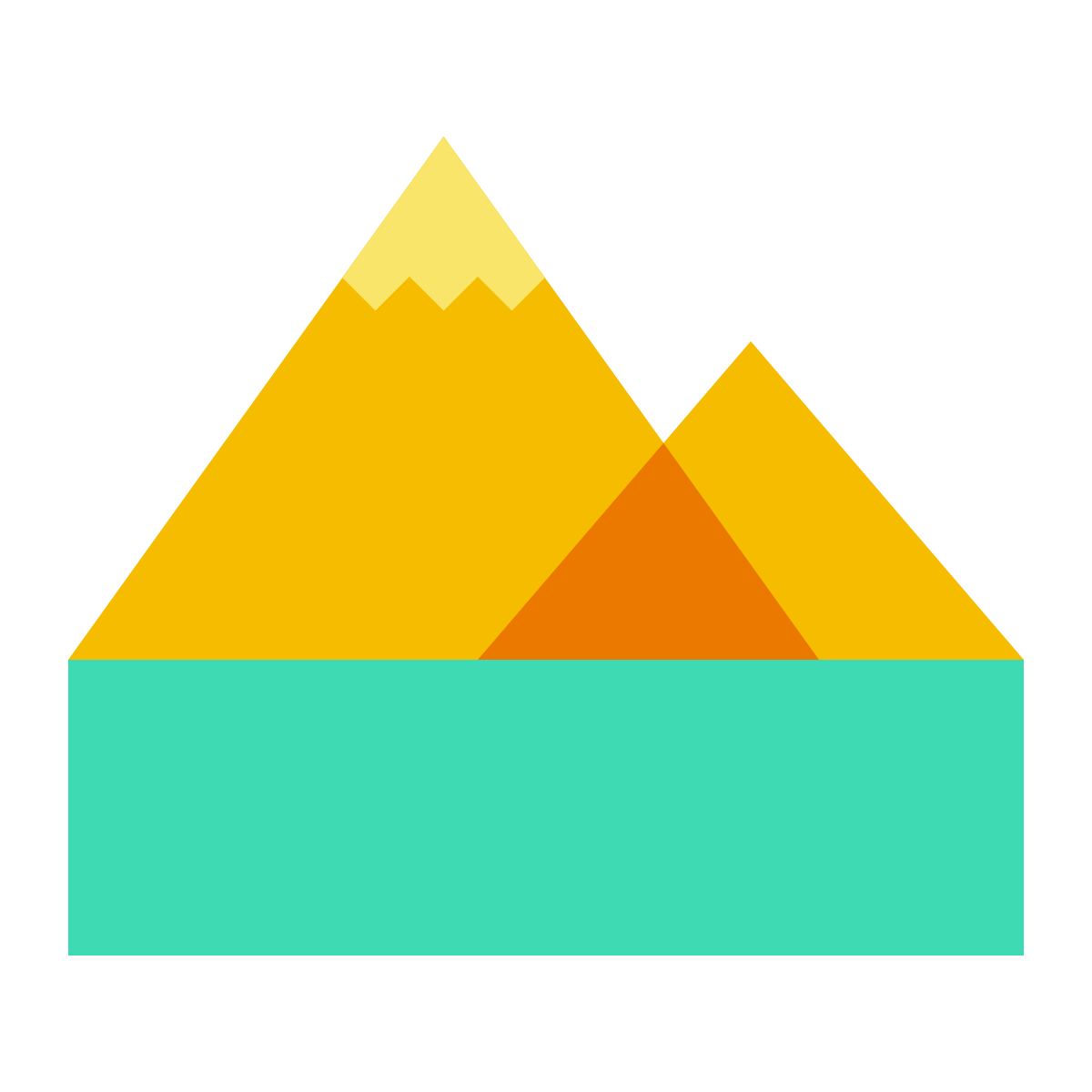 color glass style alps icon