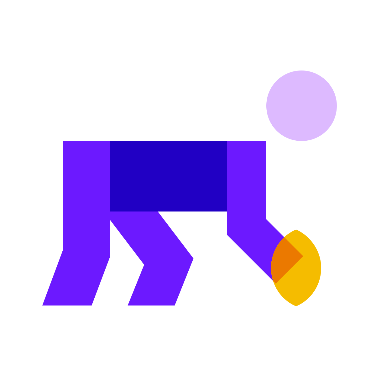 color glass style american football player icon