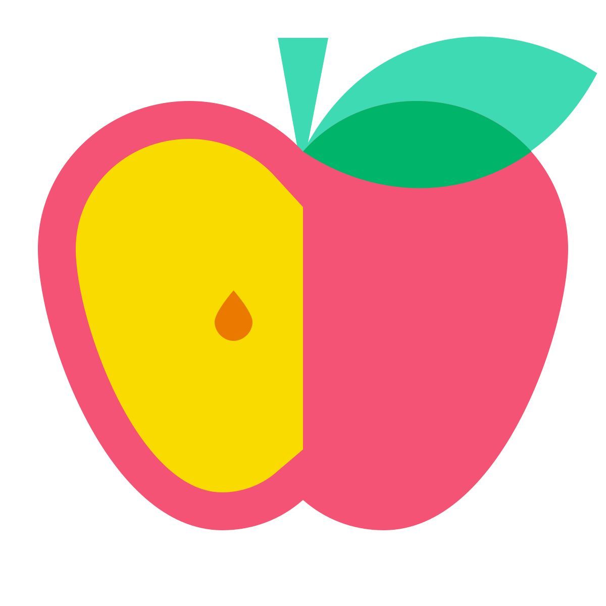 color glass style pomme icon