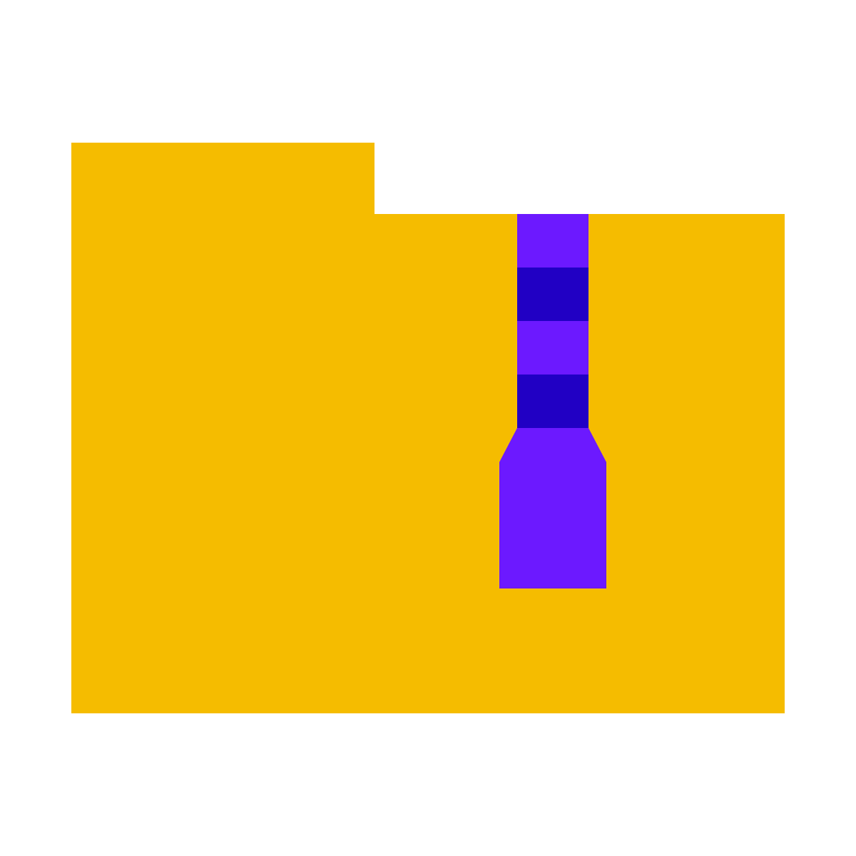 color glass style archive folder icon