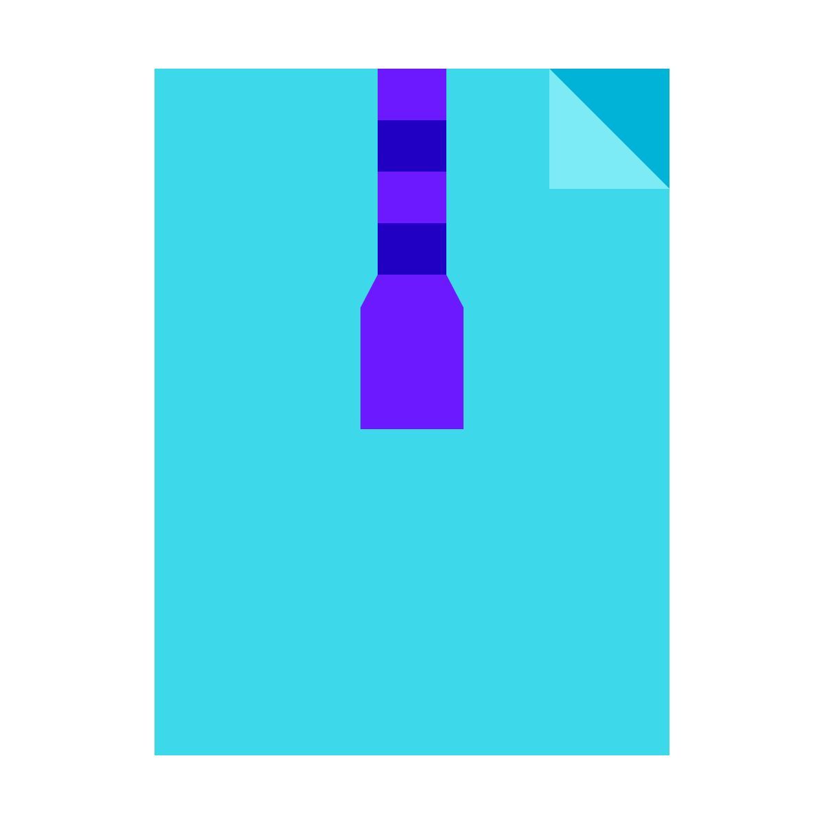 color glass style archives icon