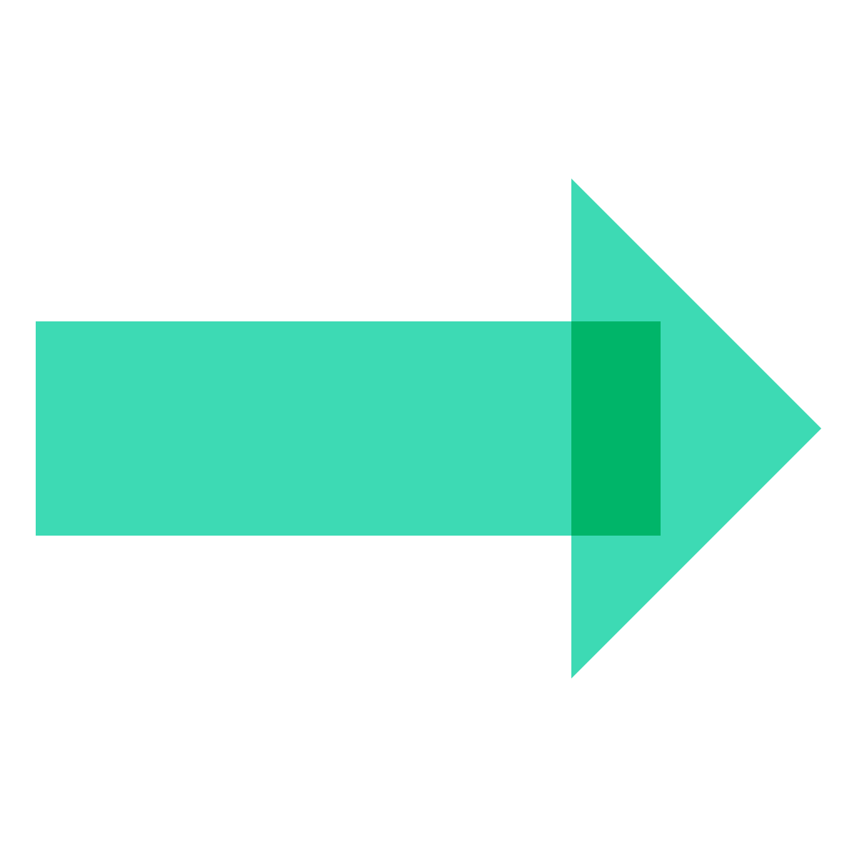 color glass style arrow  v2 icon