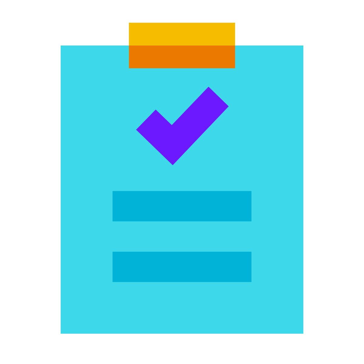 color glass style audit icon