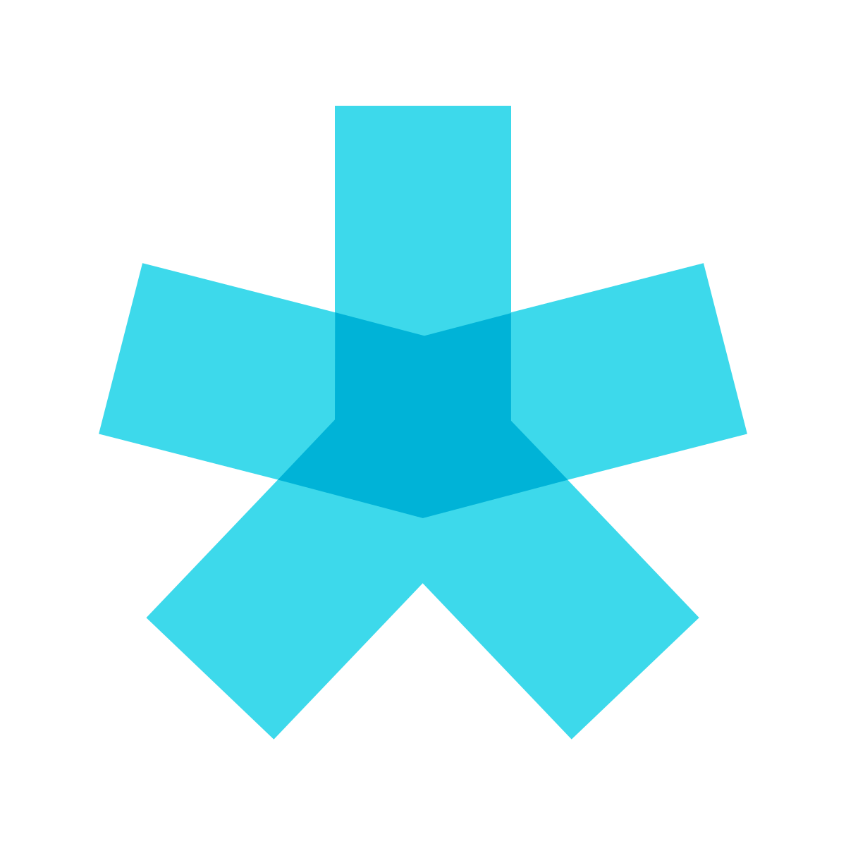 color glass style asterisk icon