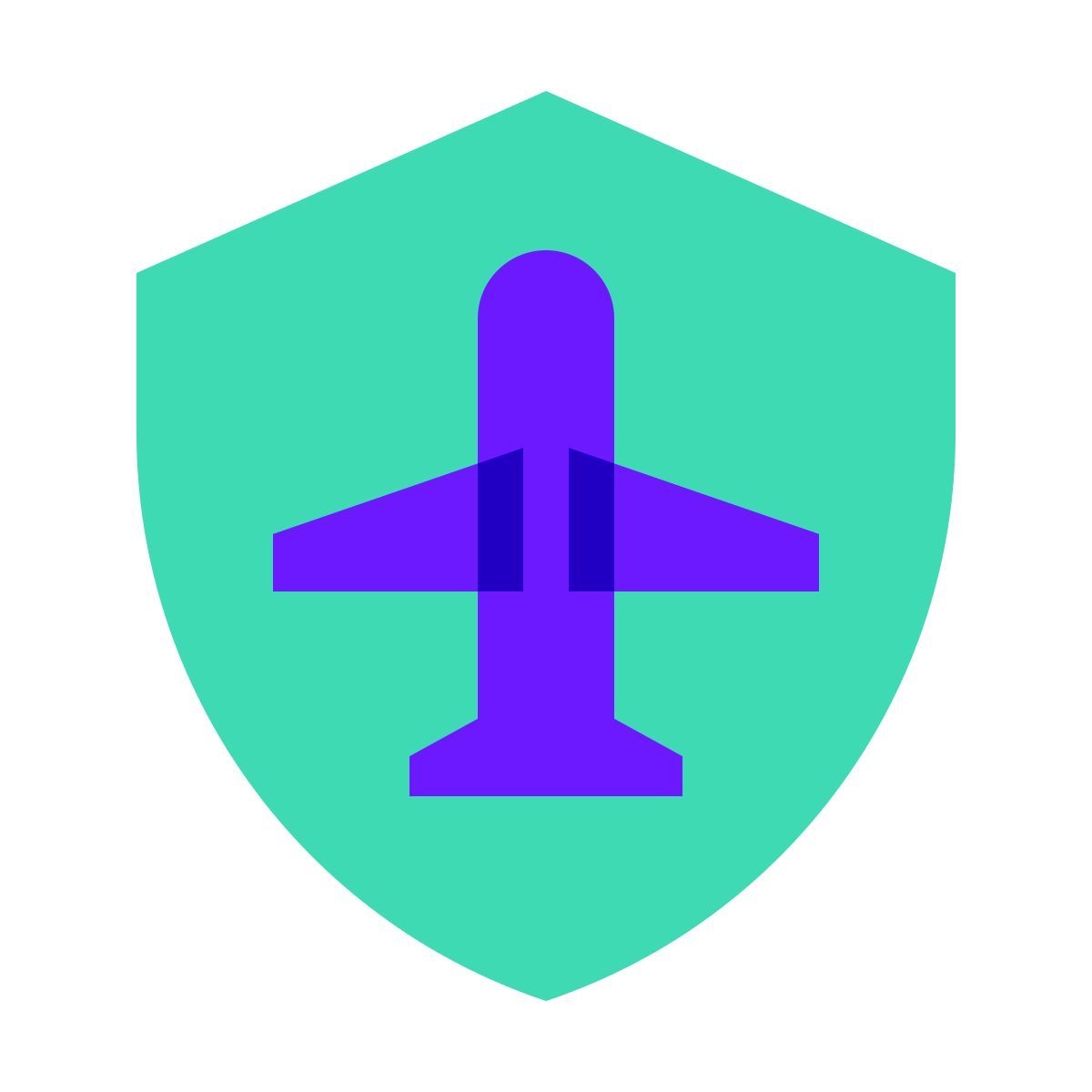 color glass style piloto automático icon