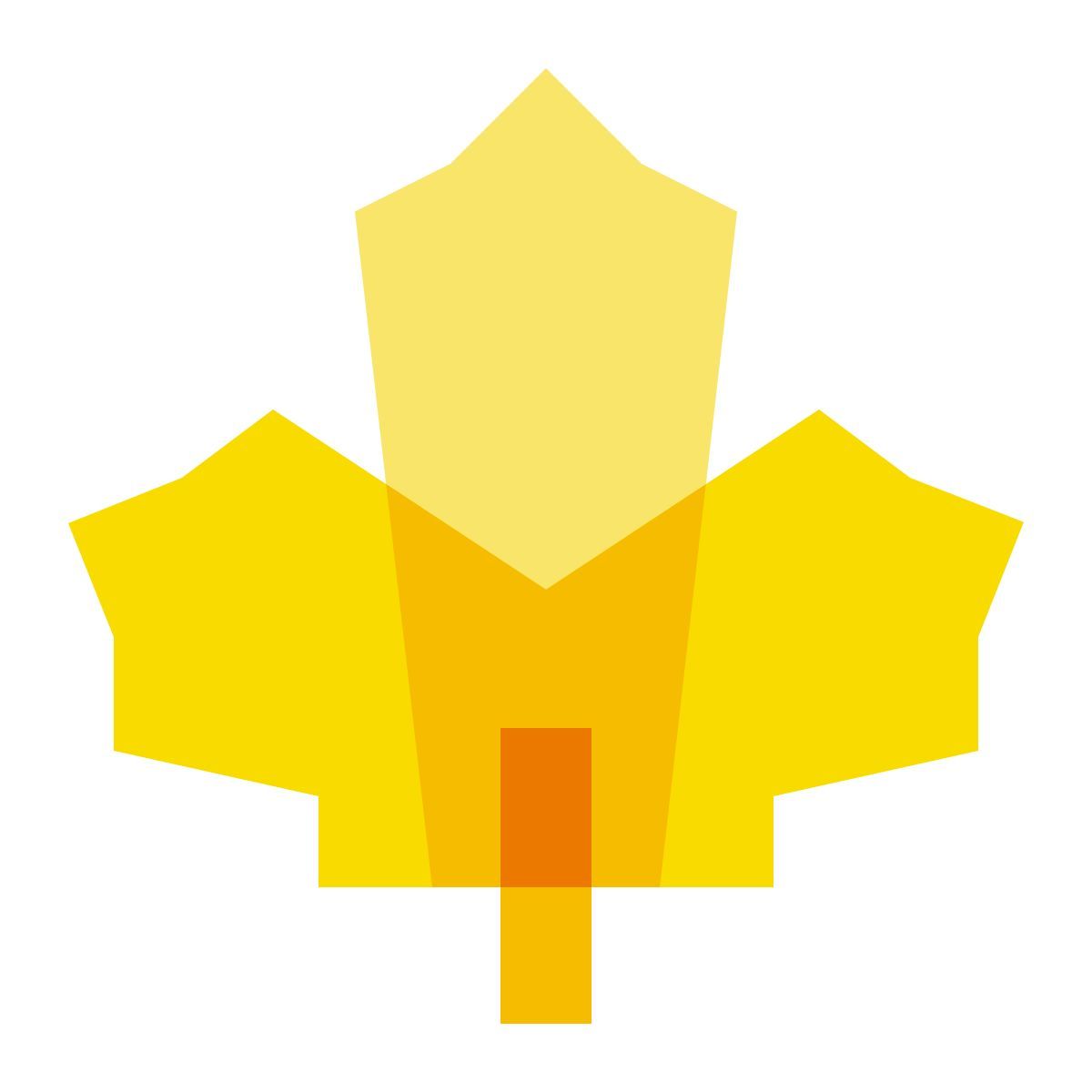 color glass style autumn icon