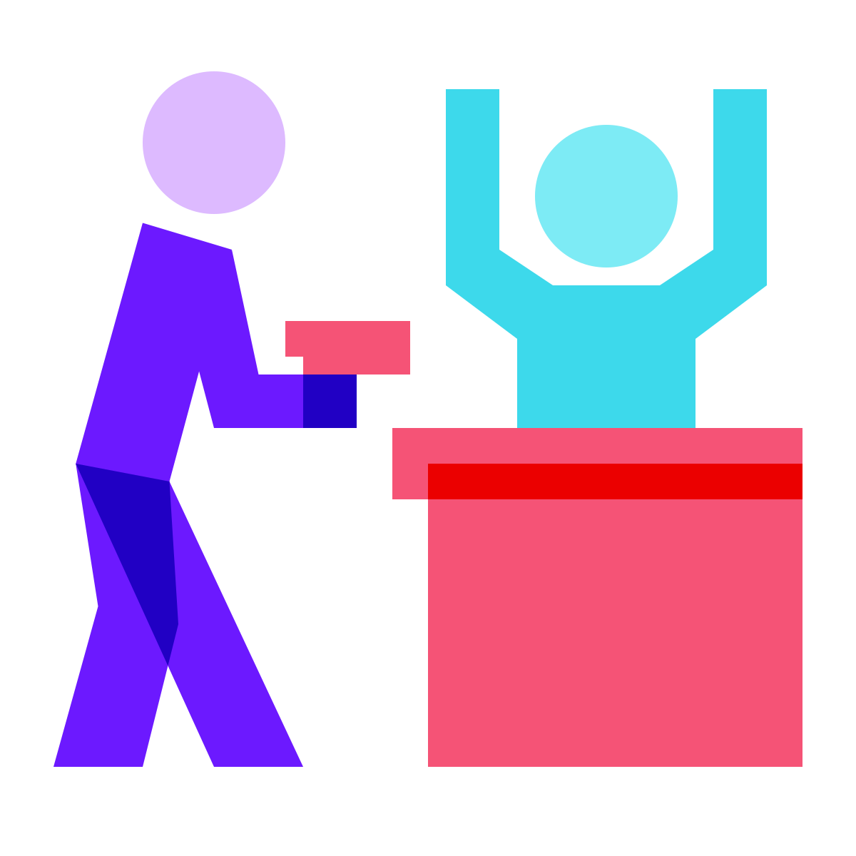 color glass style bank robbery icon