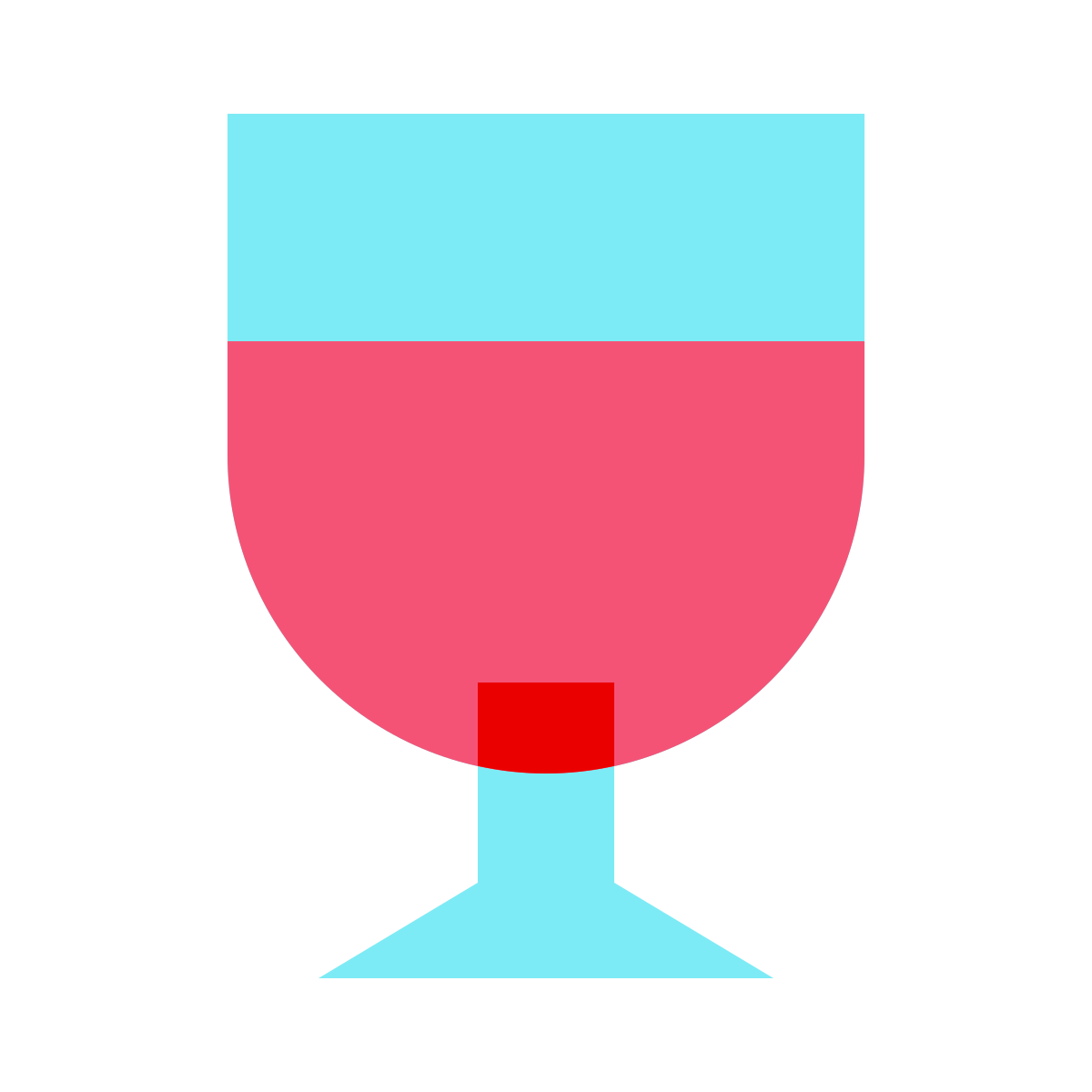 color glass style bar icon