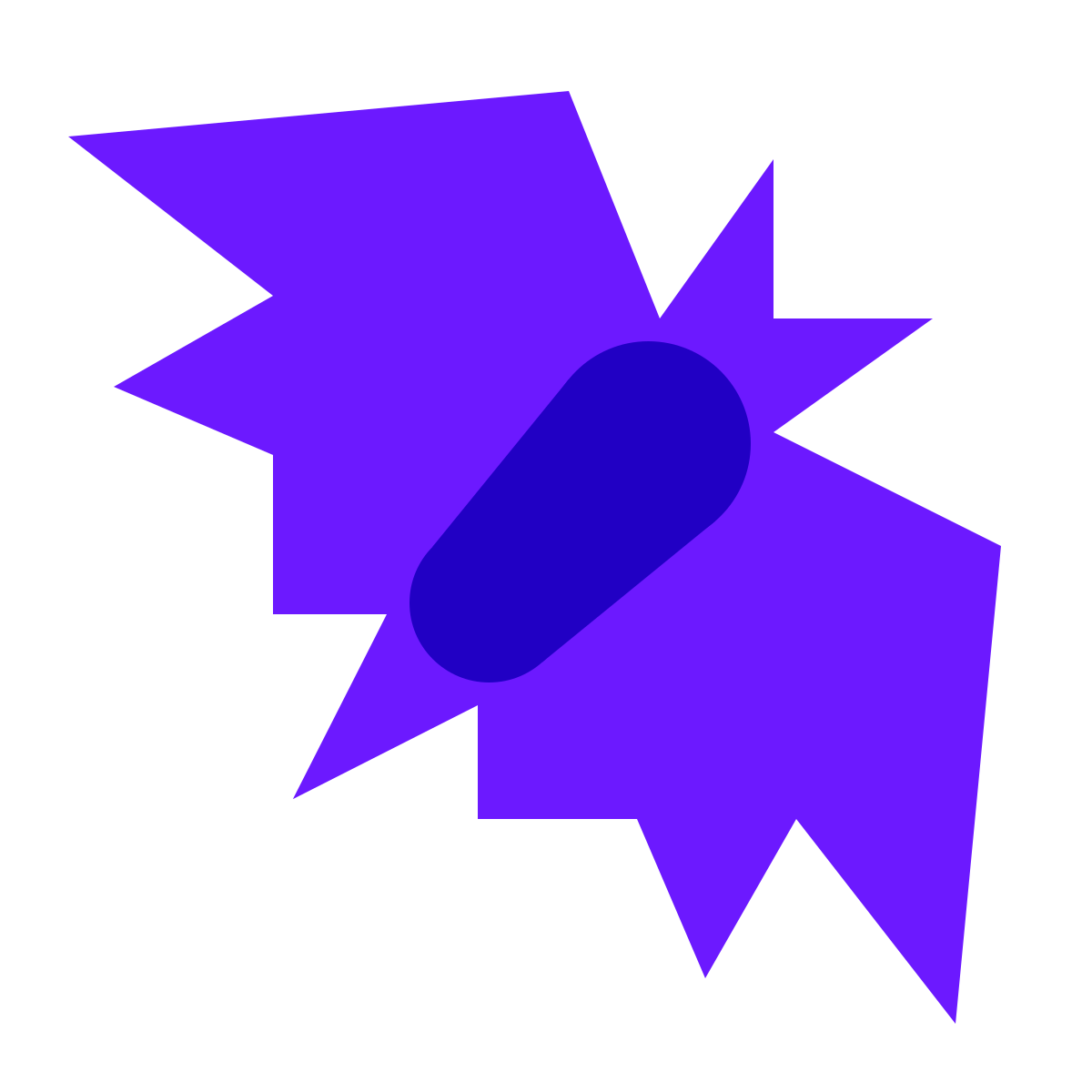 color glass style bat icon