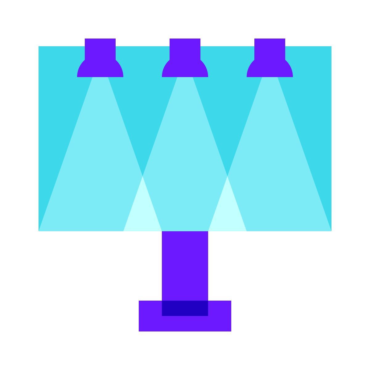 color glass style billboard icon