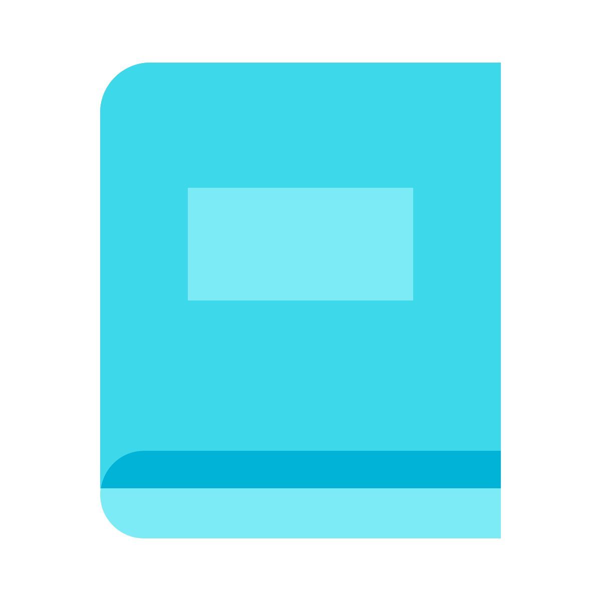 color glass style 도서 icon