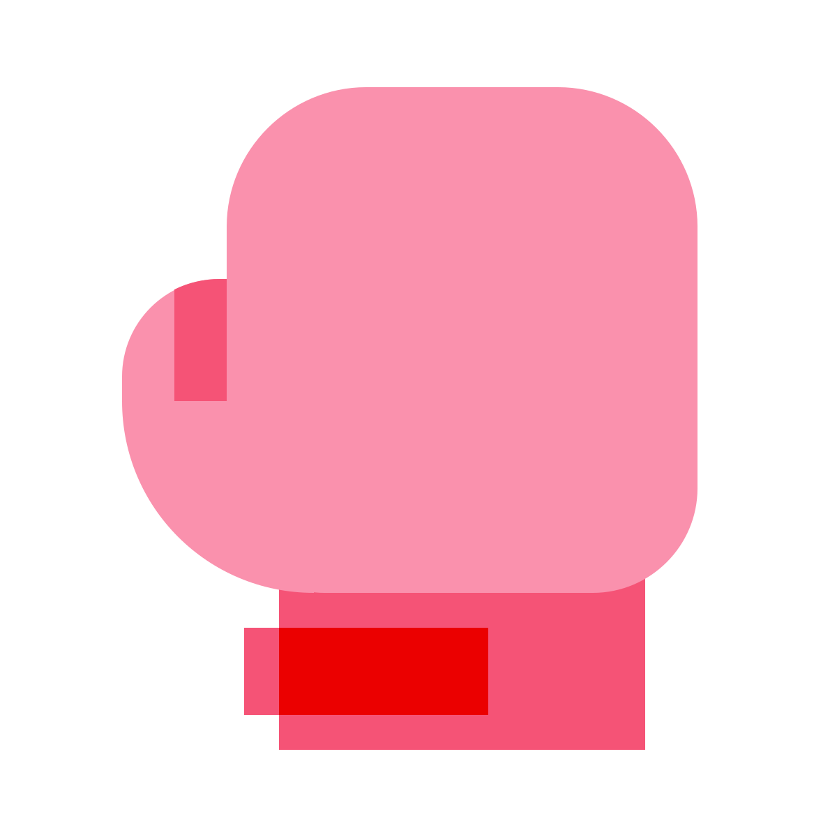 color glass style boxing icon
