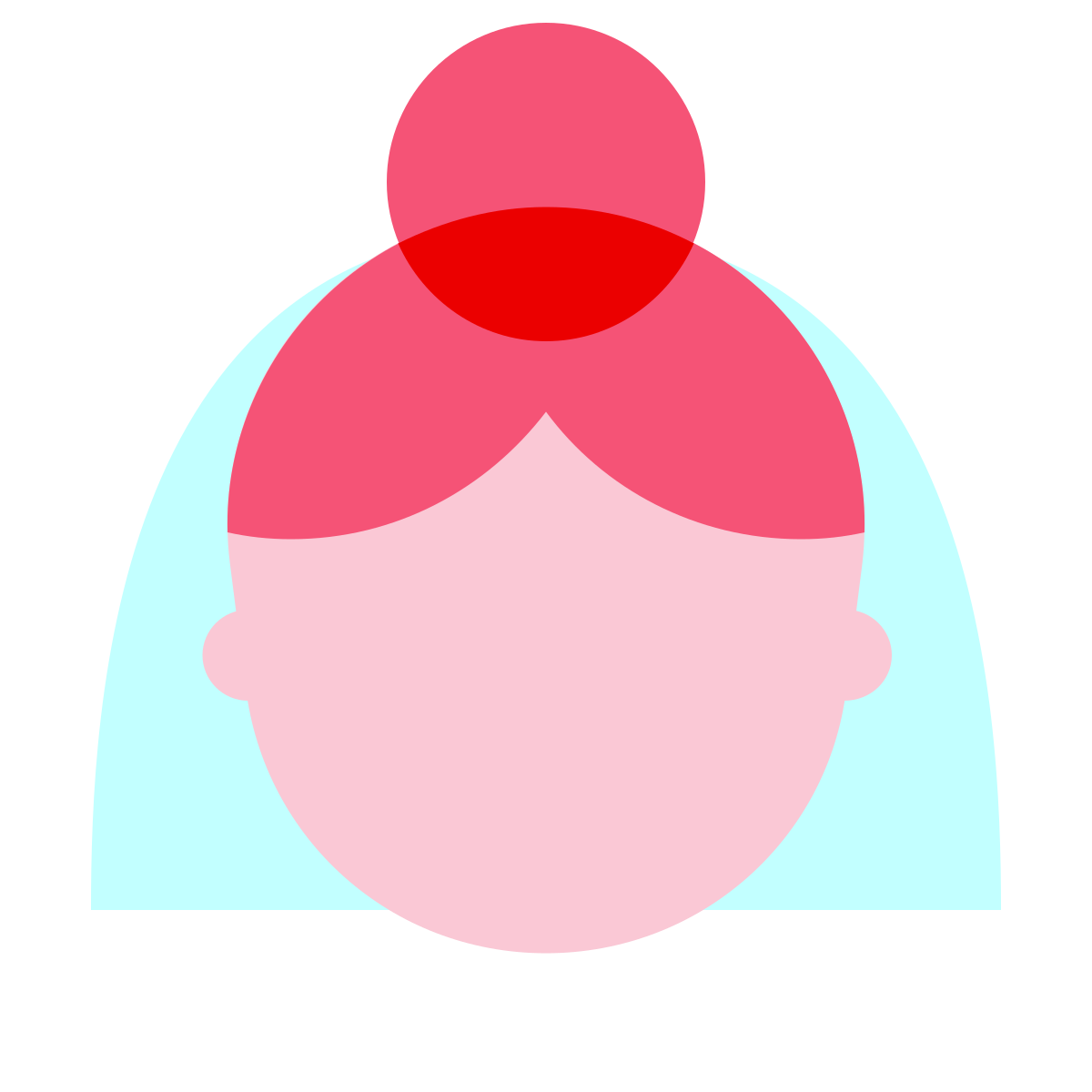 color glass style bride icon