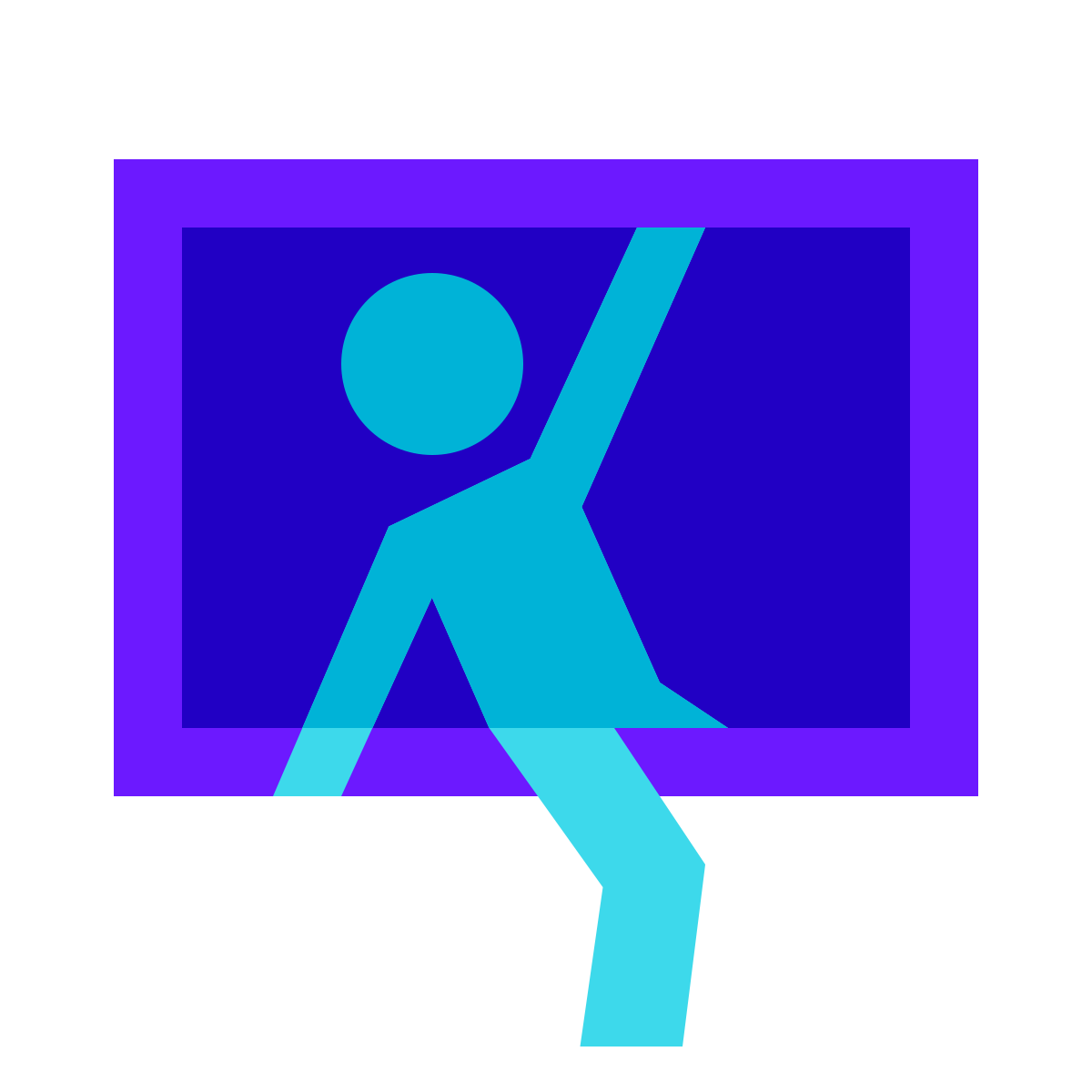 color glass style burglary icon