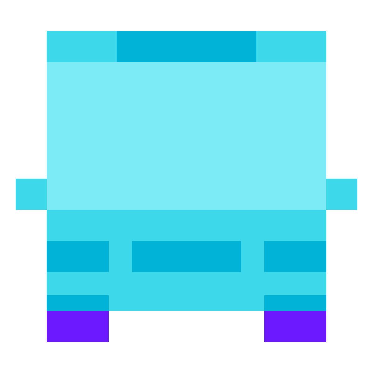 color glass style 버스 icon