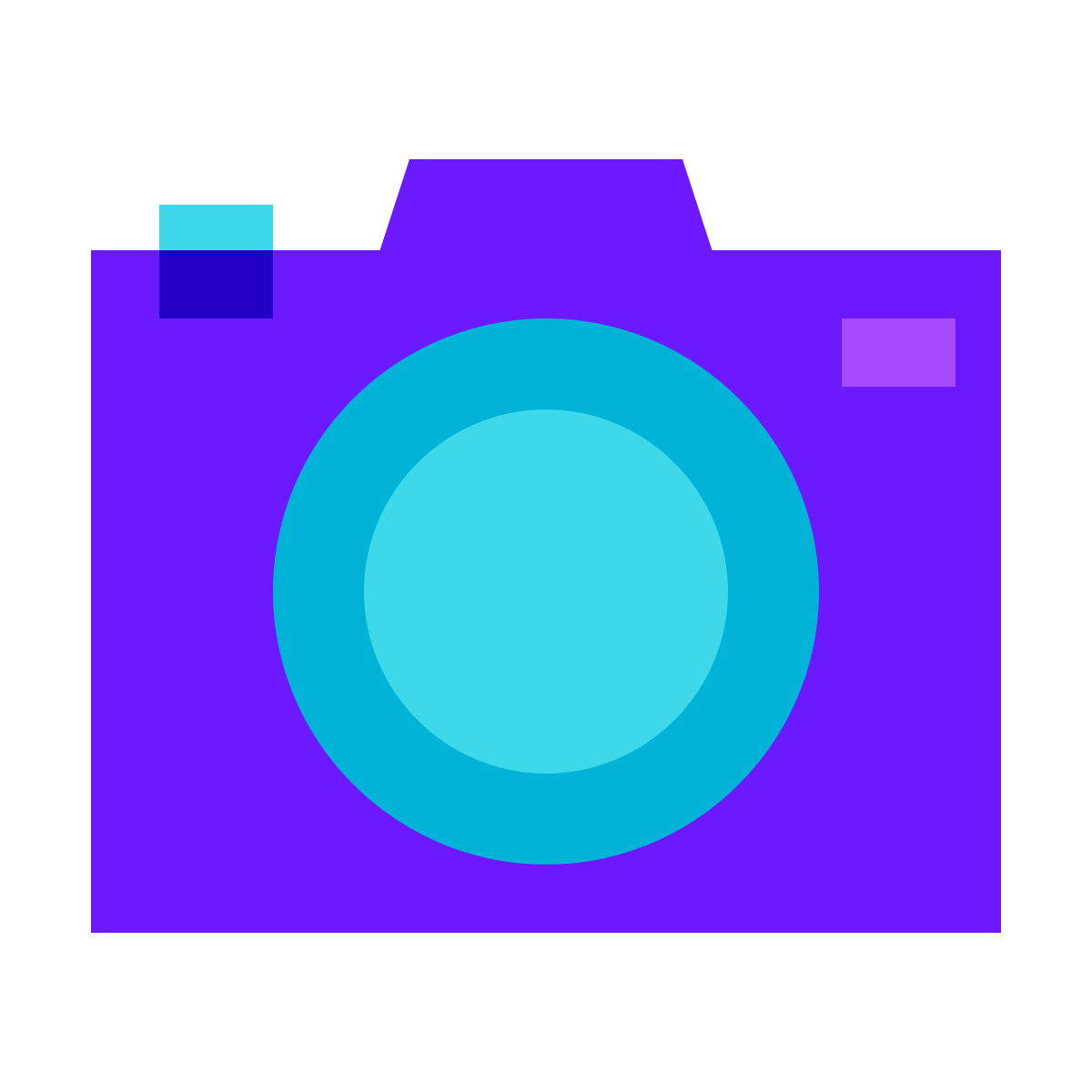 color glass style camera  v2 icon