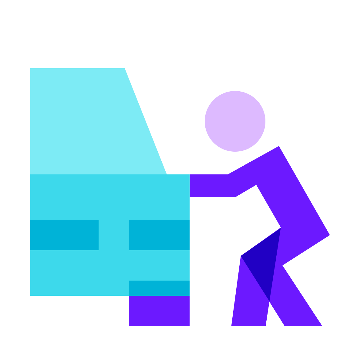 color glass style car theft icon
