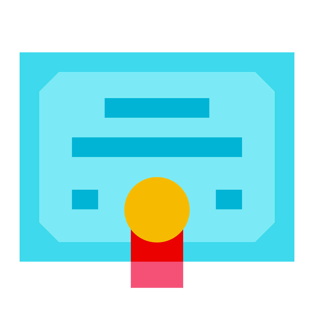 color glass style certificate  v2 icon