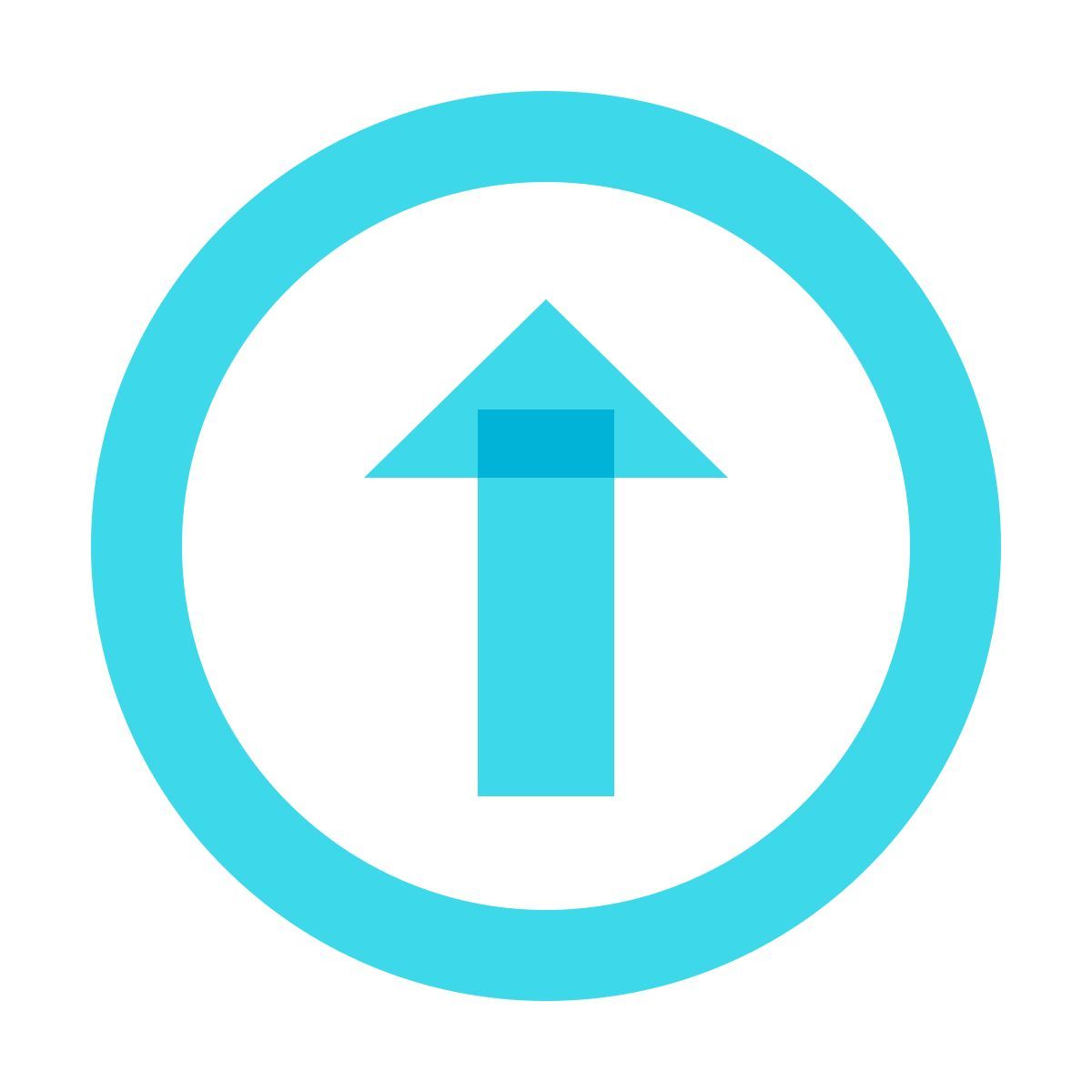 color glass style eingekreist oben 2 icon