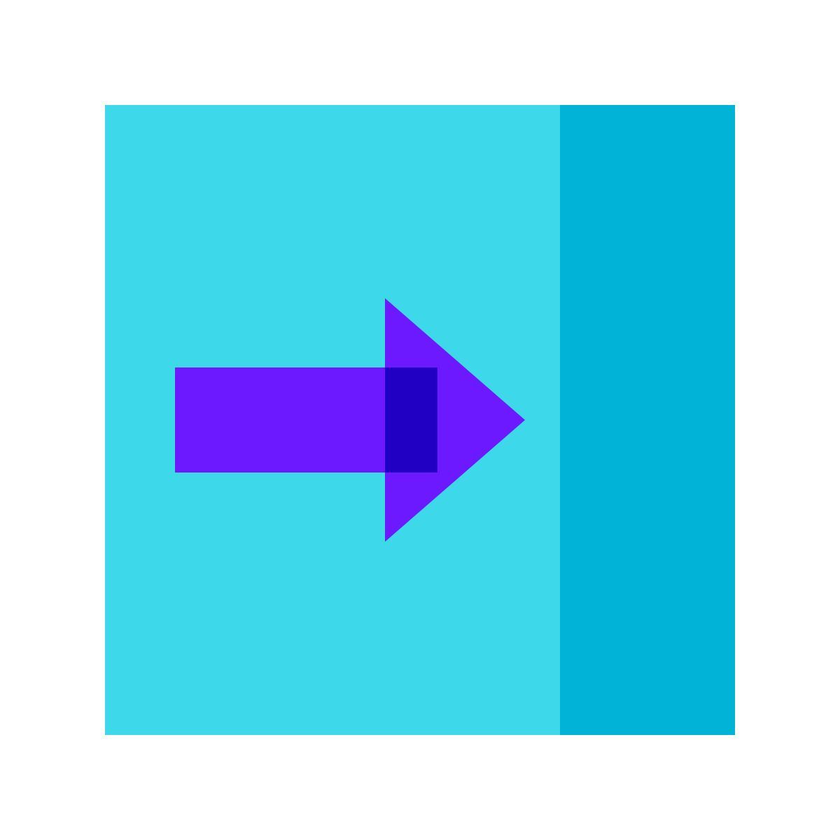 color glass style 关闭窗格 icon