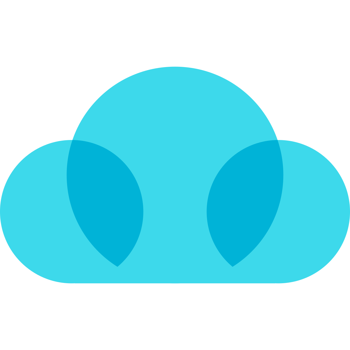 color glass style cloud  v2 icon