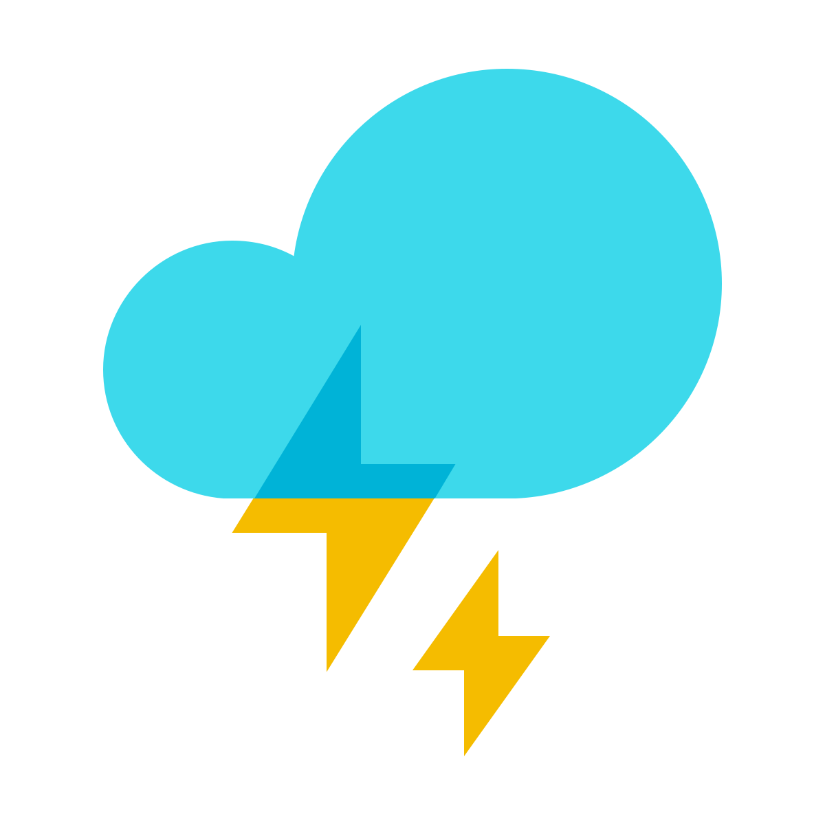 color glass style cloud lighting  v2 icon