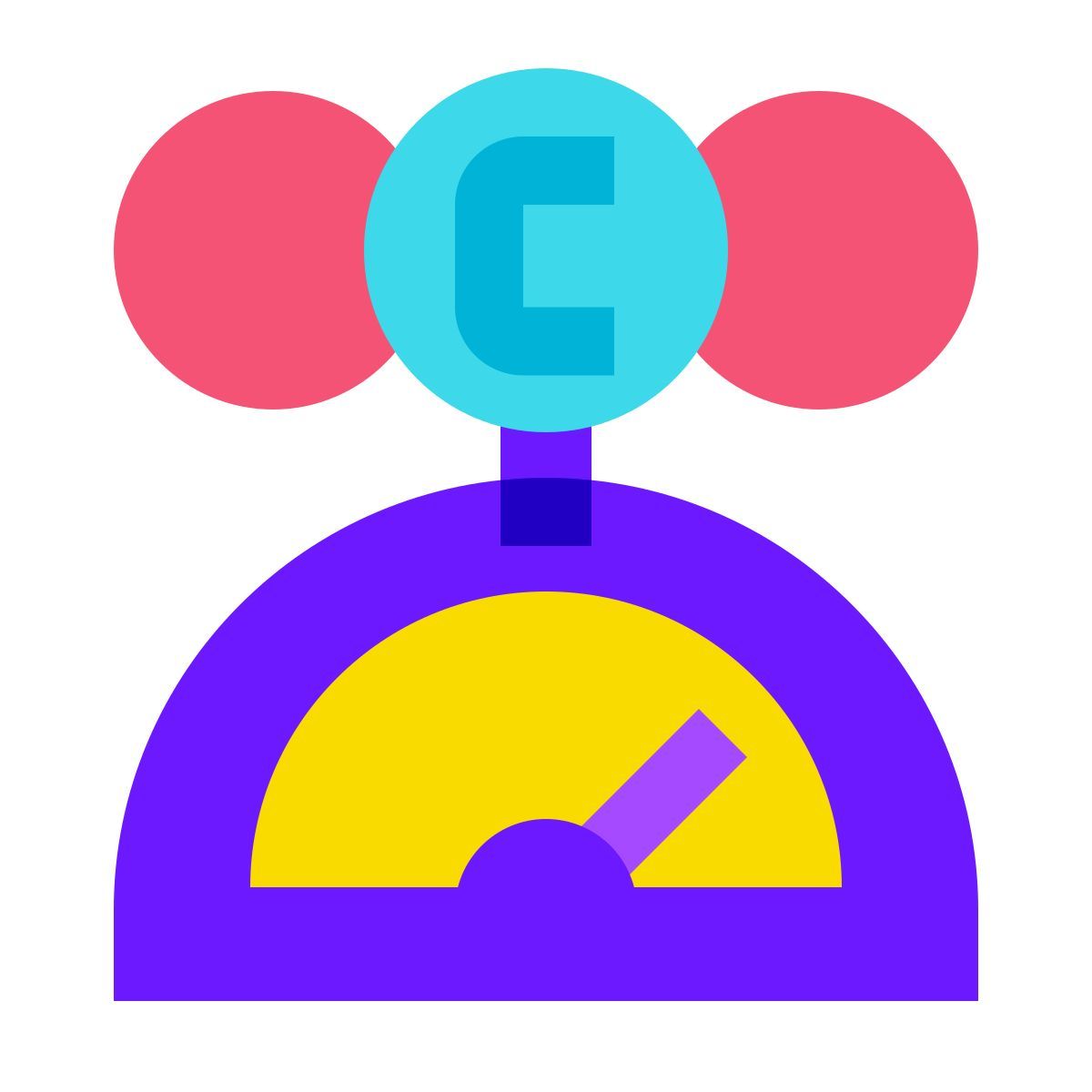 color glass style co2测量仪 icon