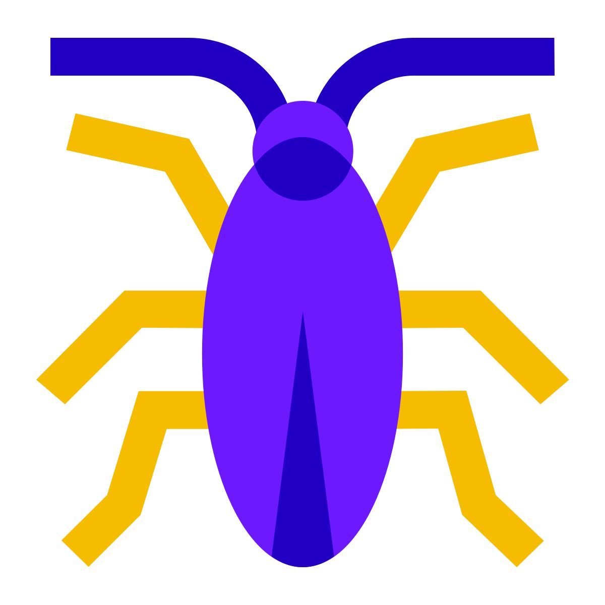 color glass style scarafaggio icon