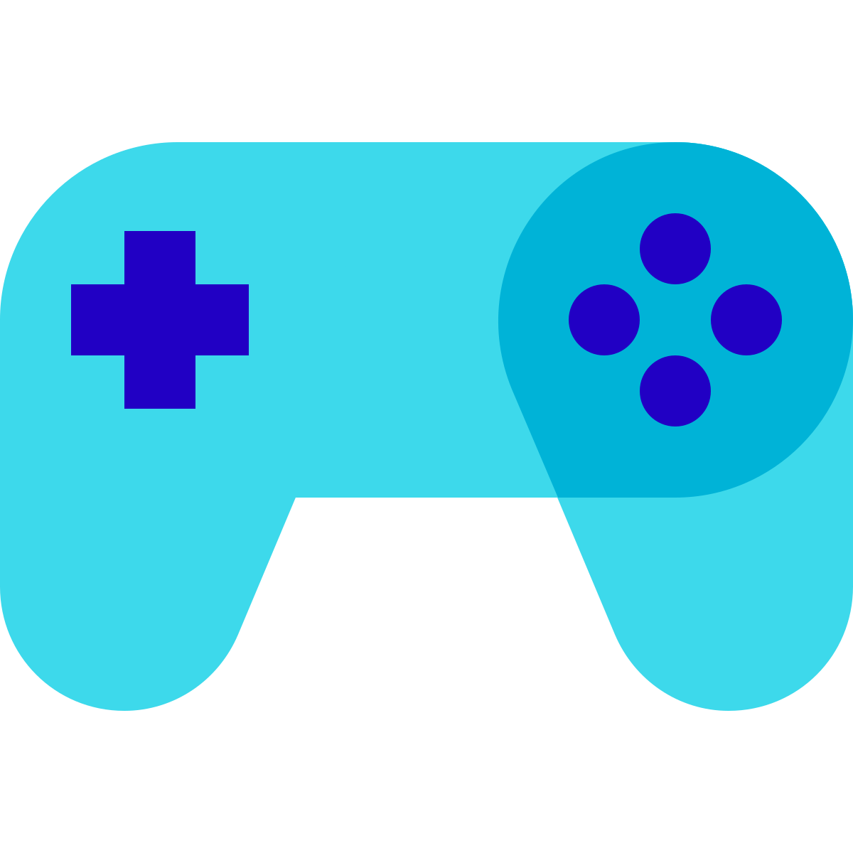 color glass style controller icon