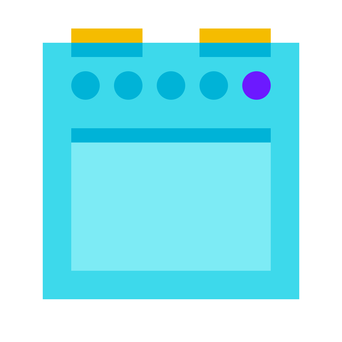 color glass style cooker icon
