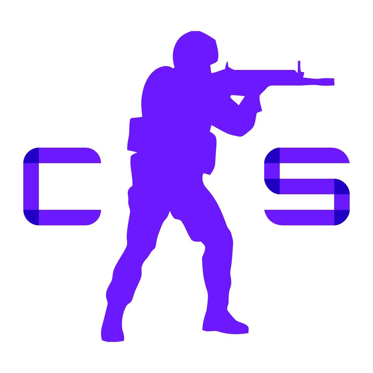 color glass style counter strike icon