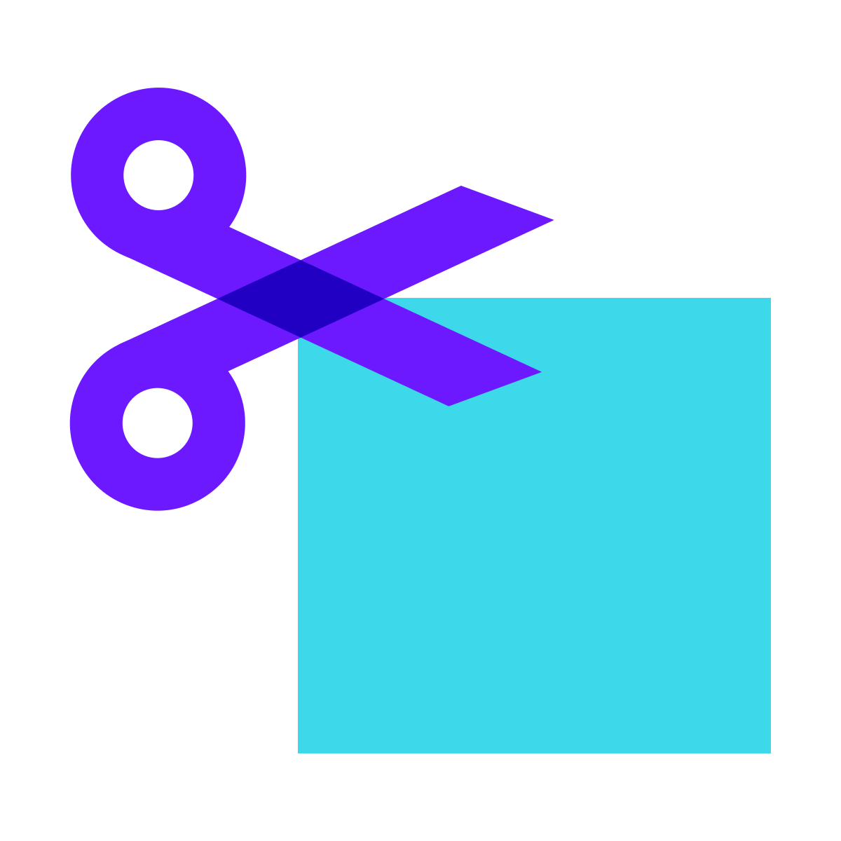 color glass style cutting coupon icon