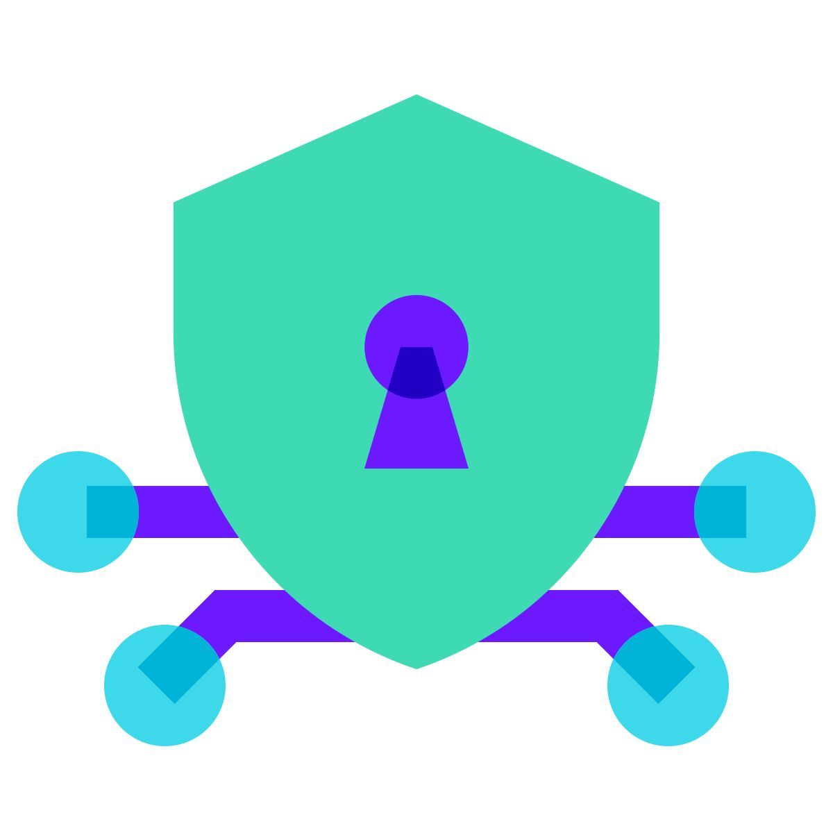 color glass style 网络安全 icon