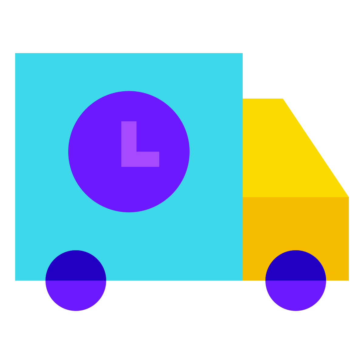 color glass style delivery  v2 icon