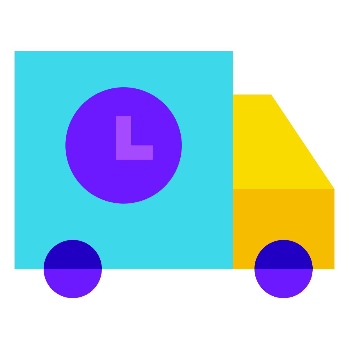 color glass style 运输 icon