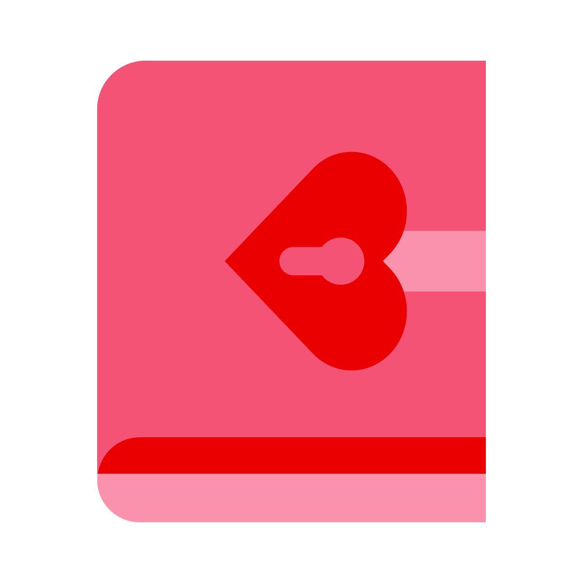 color glass style agenda icon