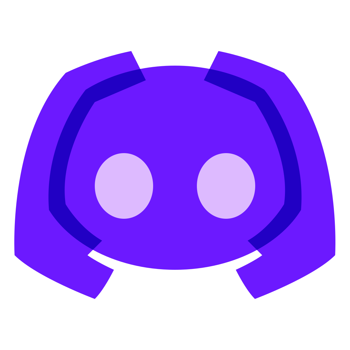color glass style discord logo icon