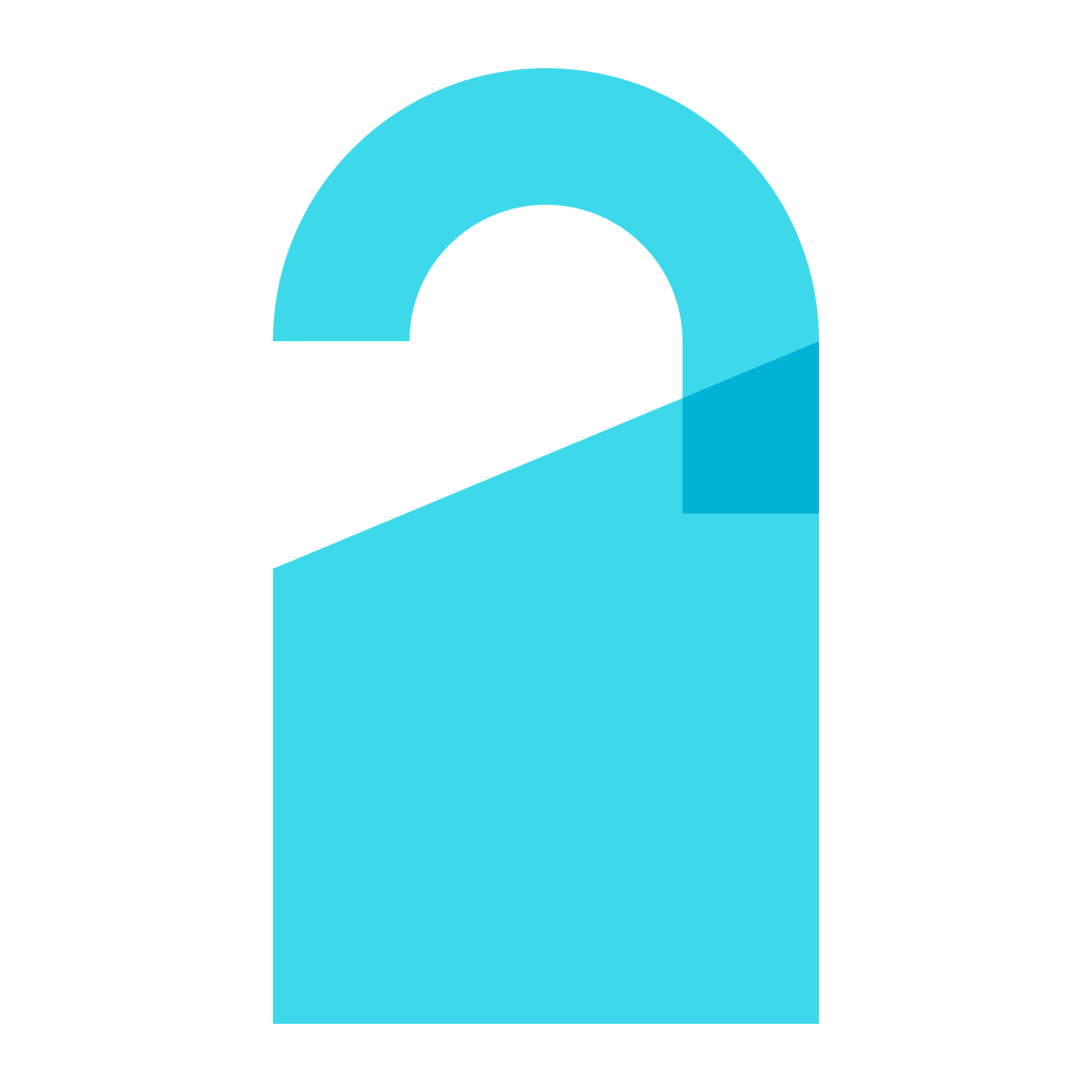 color glass style door hanger icon