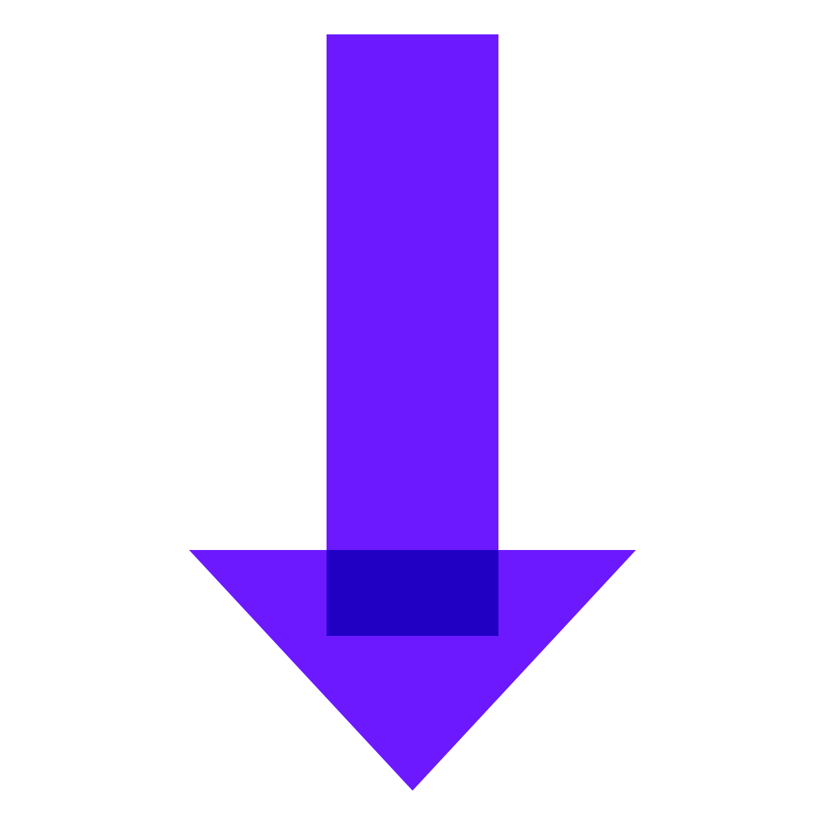 color glass style down  v3 icon