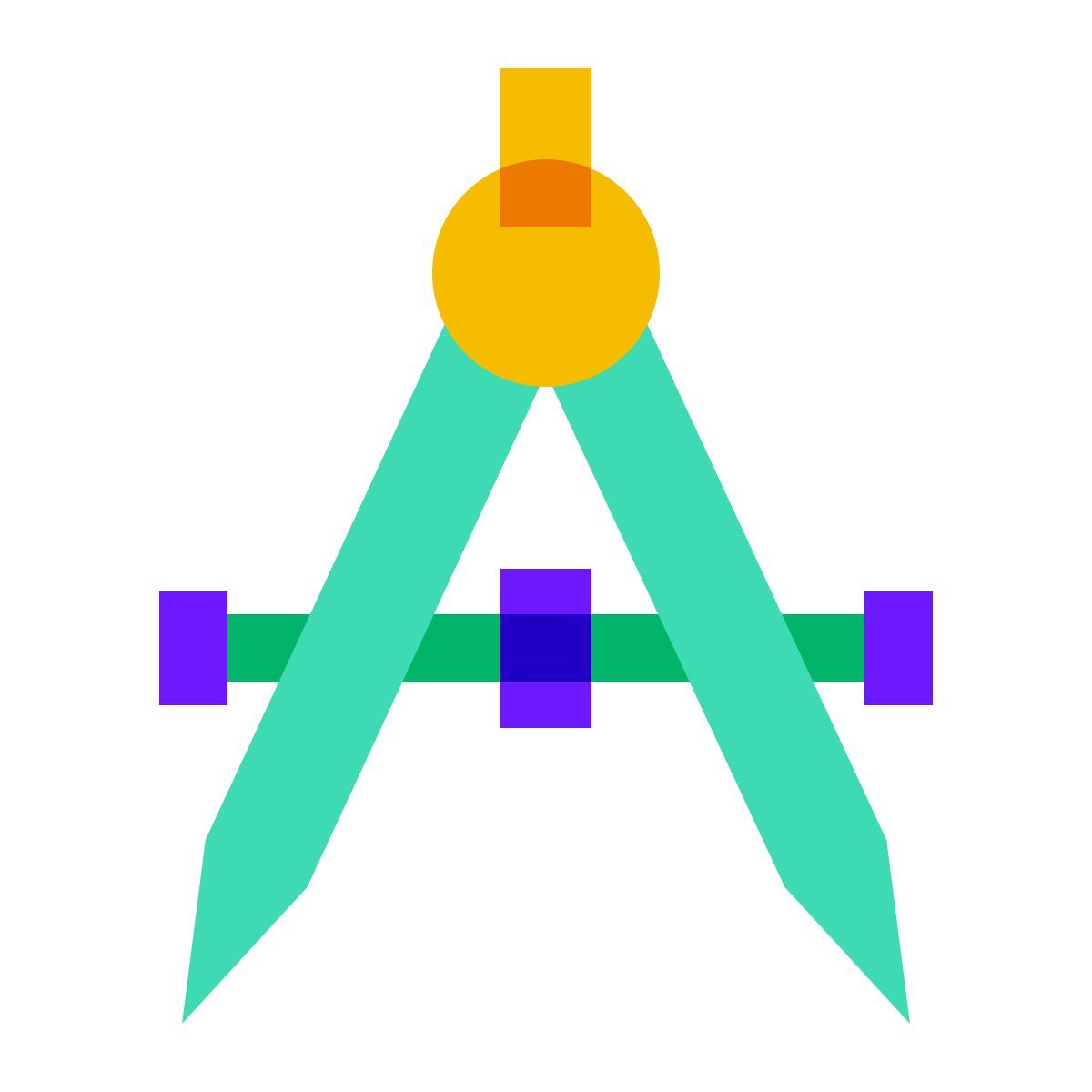 color glass style architekt icon