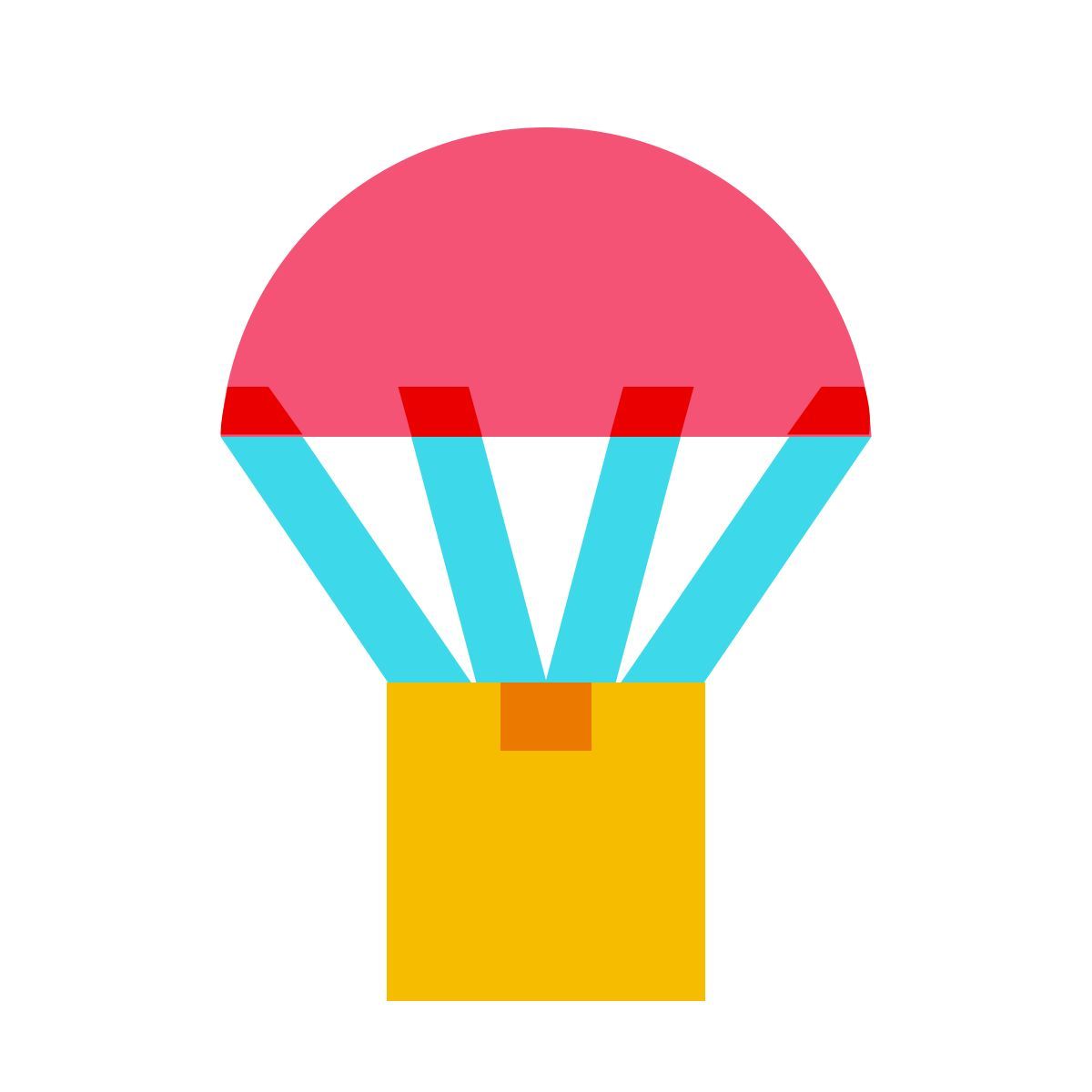 color glass style envío de la gota icon