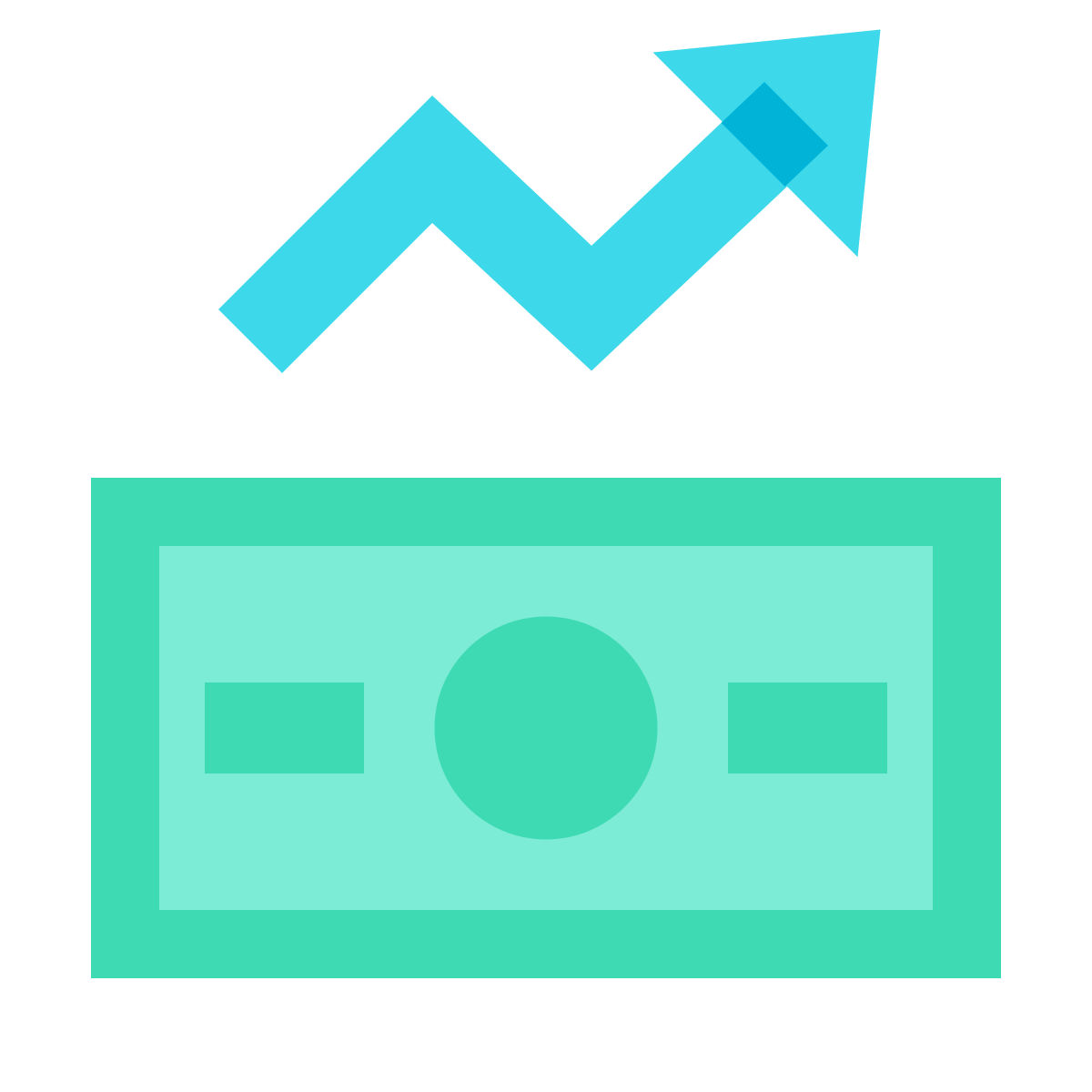 color glass style economic improvement  v2 icon