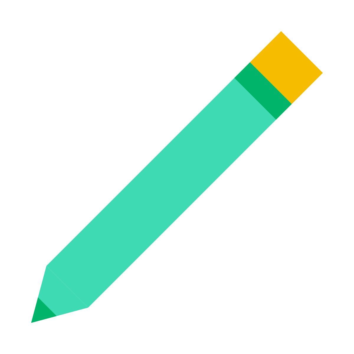 color glass style edit pencil icon